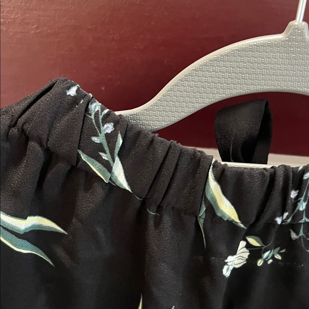Apt 9 Black Floral sleeveless Keyhole Back Dress - Picture 2 of 7